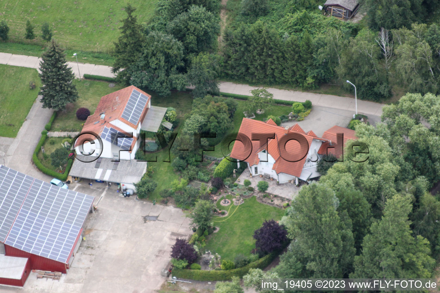 Aerial photograpy of Washing mill in Winden in the state Rhineland-Palatinate, Germany