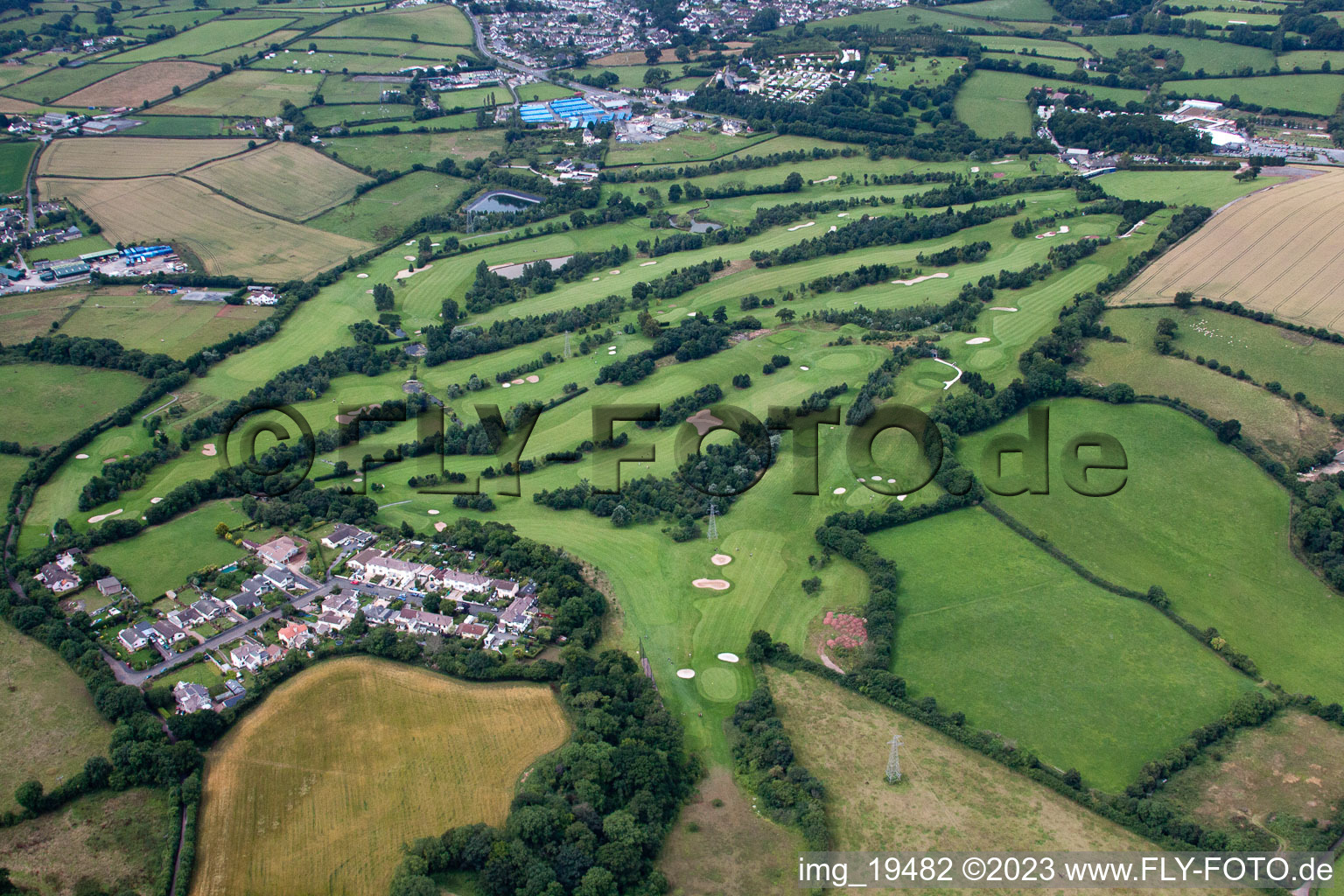 Abbotskerswell in the state England, Great Britain from above