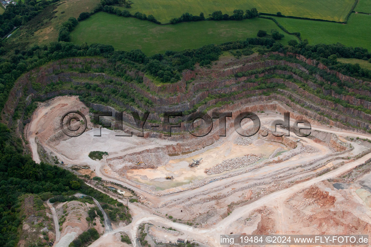 Abbotskerswell in the state England, Great Britain seen from above