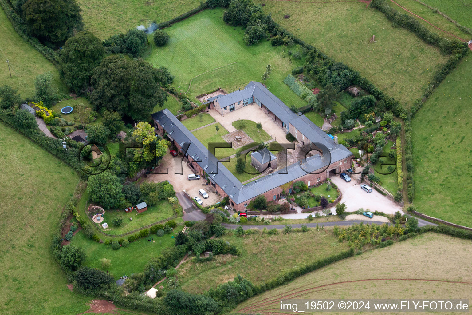 Marldon in the state England, Great Britain from above