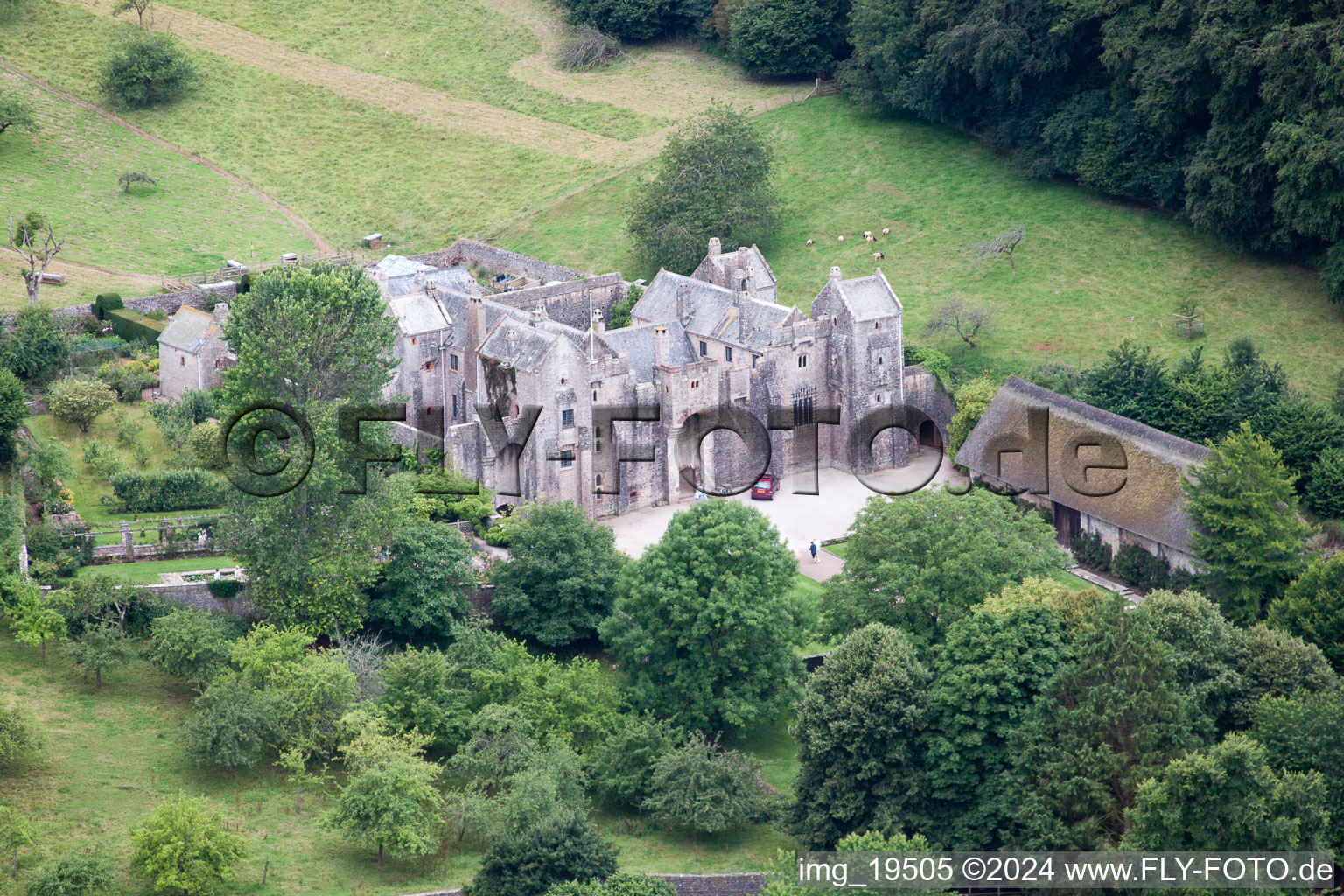 Marldon in the state England, Great Britain seen from above