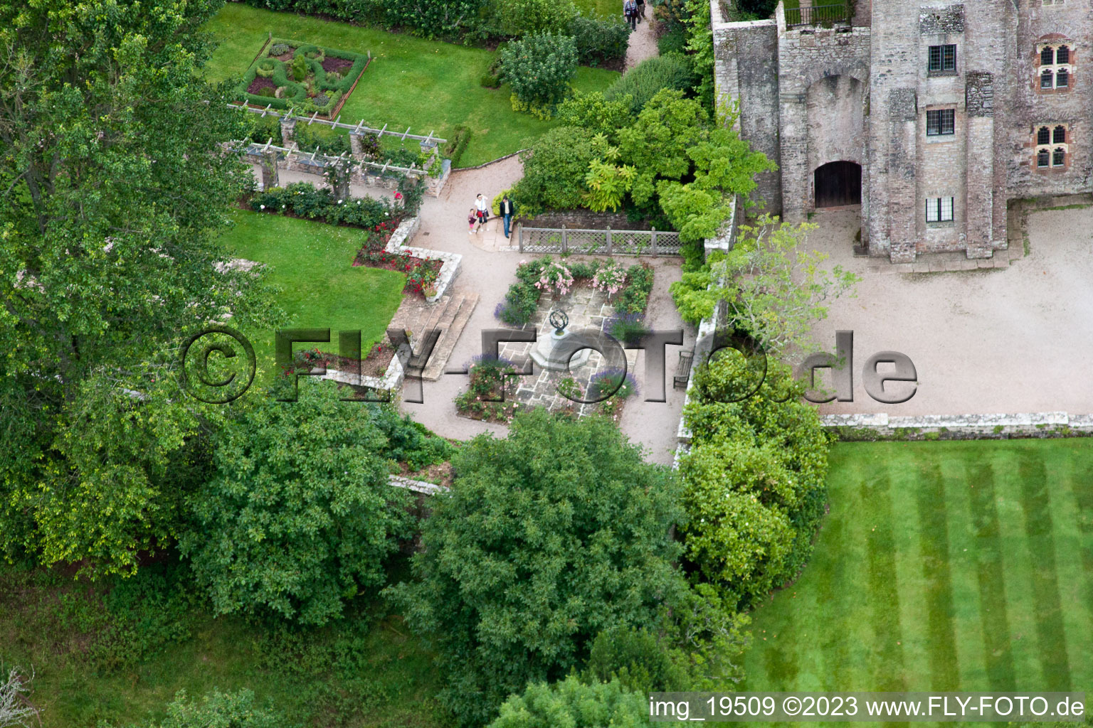Bird's eye view of Marldon in the state England, Great Britain