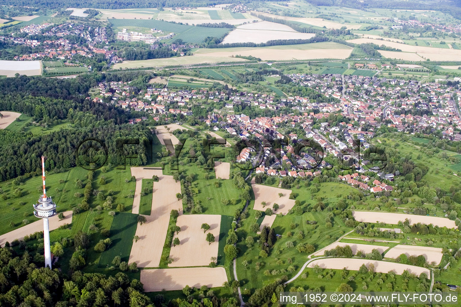 Hohenwettersbach in the district Grünwettersbach in Karlsruhe in the state Baden-Wuerttemberg, Germany