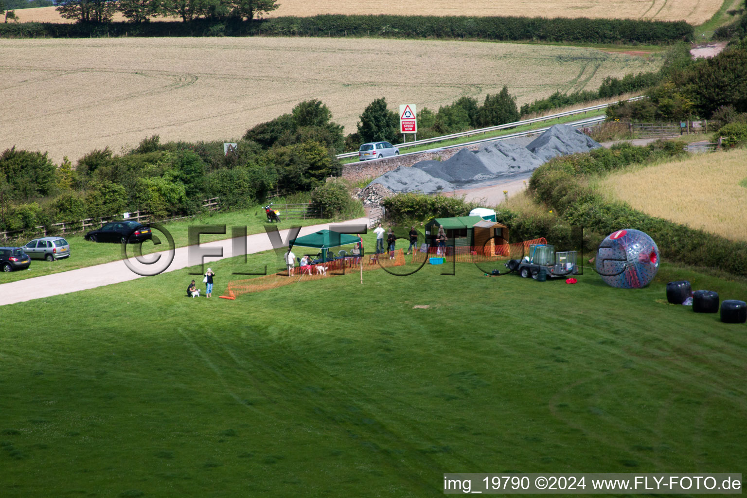 Marldon in the state England, Great Britain from above