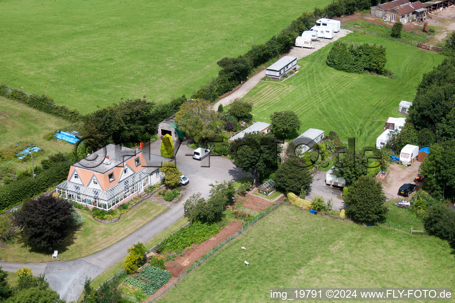 Marldon in the state England, Great Britain seen from above