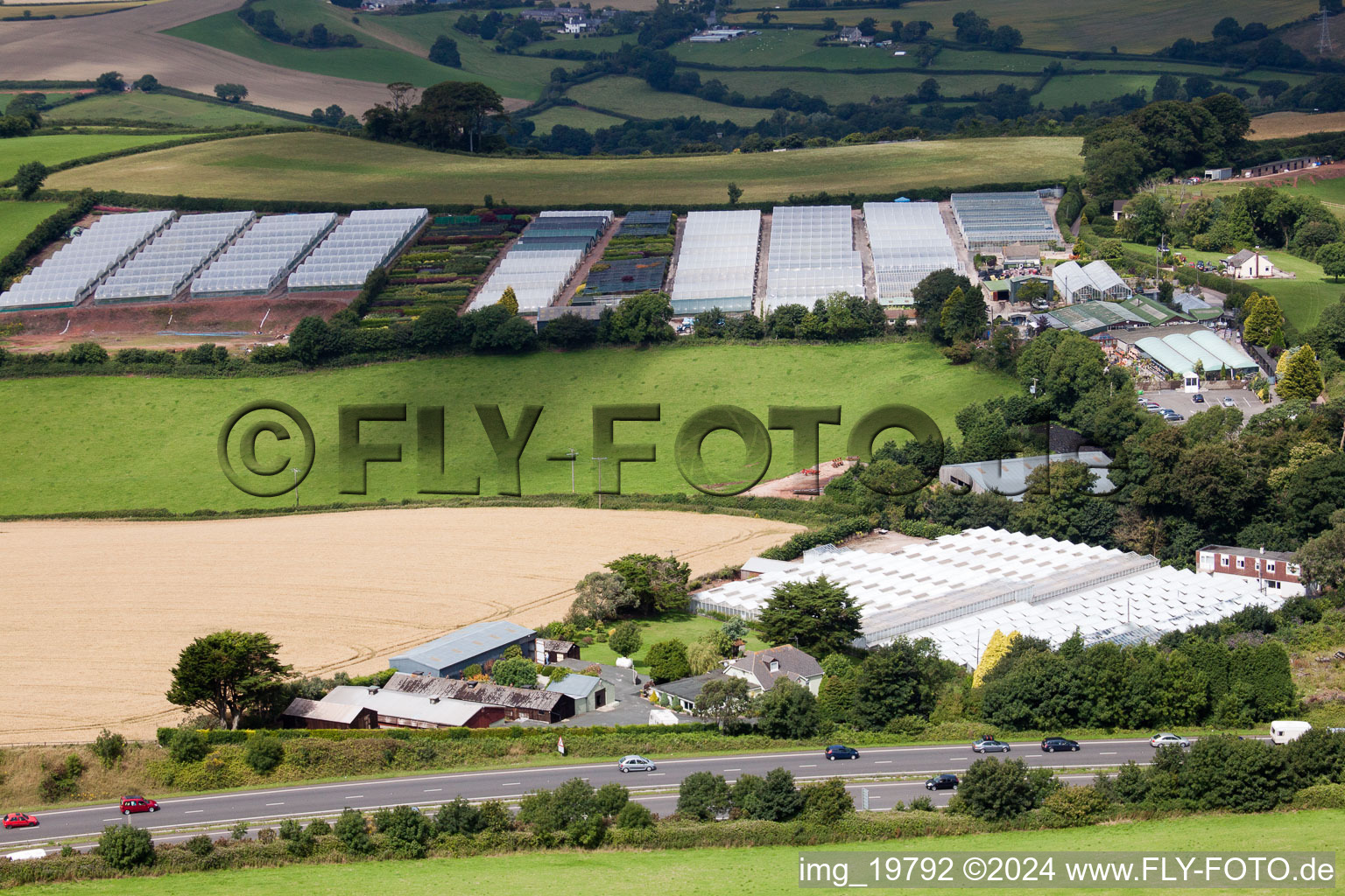 Marldon in the state England, Great Britain seen from above