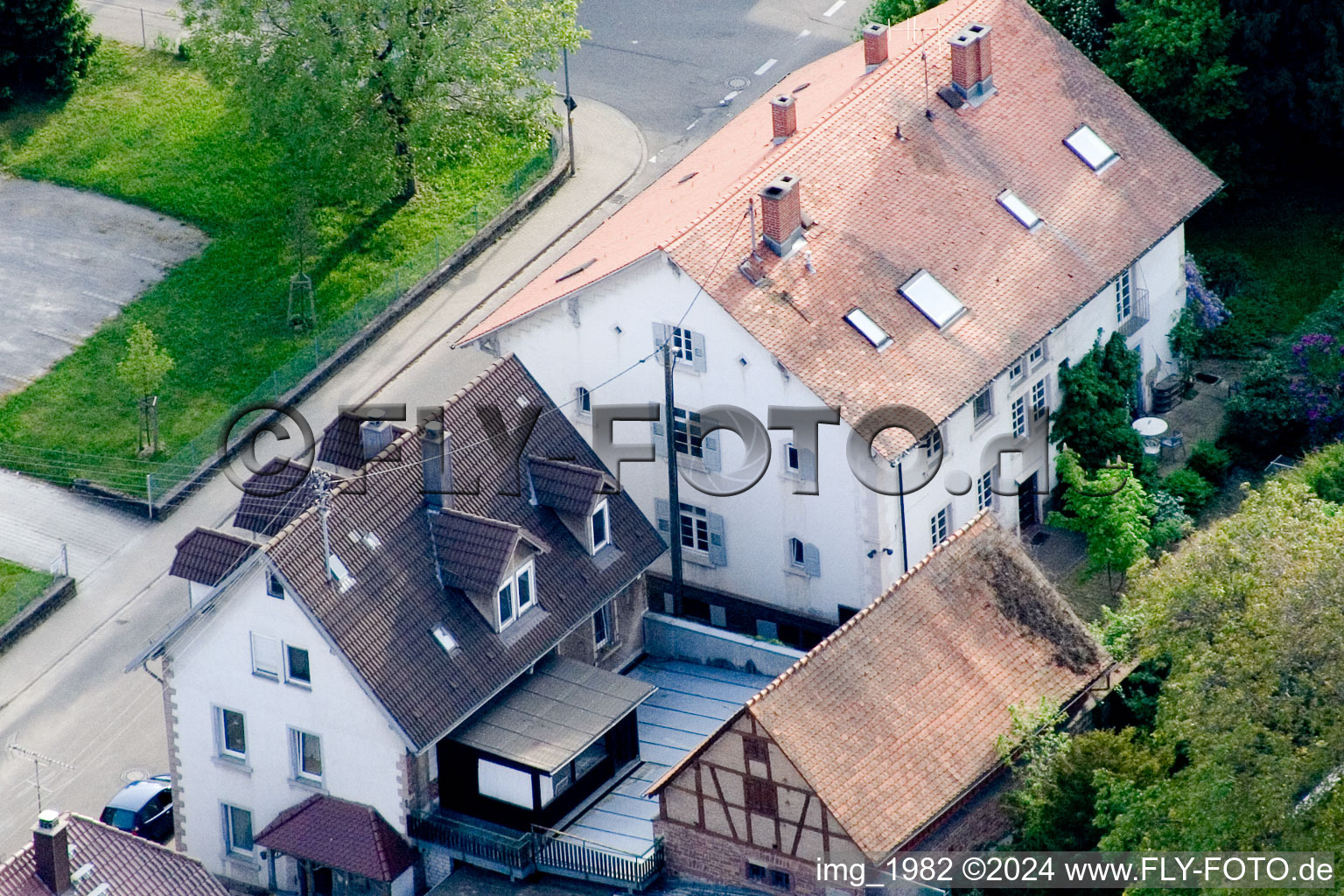 Old Pharmacy in the district Langensteinbach in Karlsbad in the state Baden-Wuerttemberg, Germany