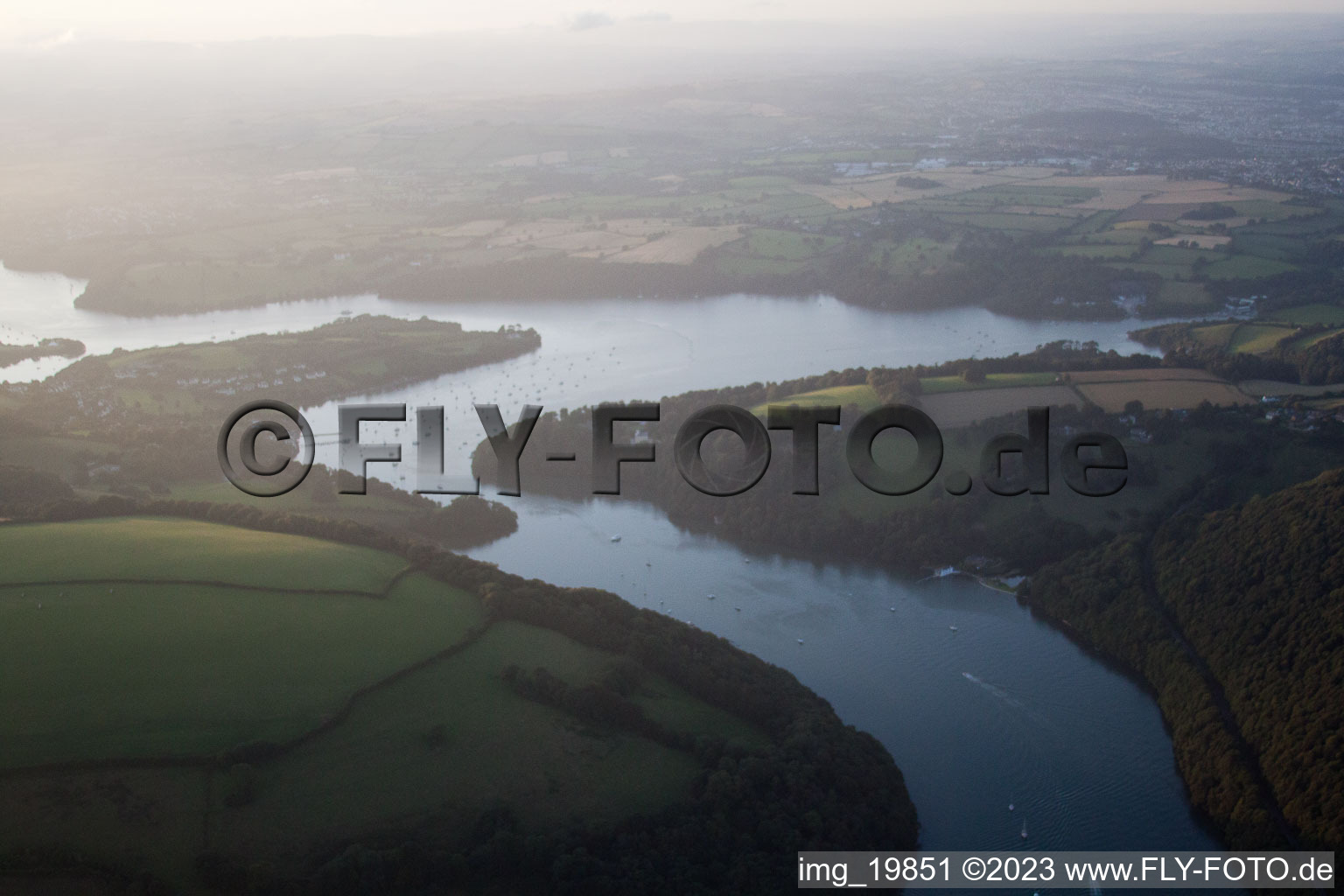 Aerial photograpy of Sandquay in the state England, Great Britain