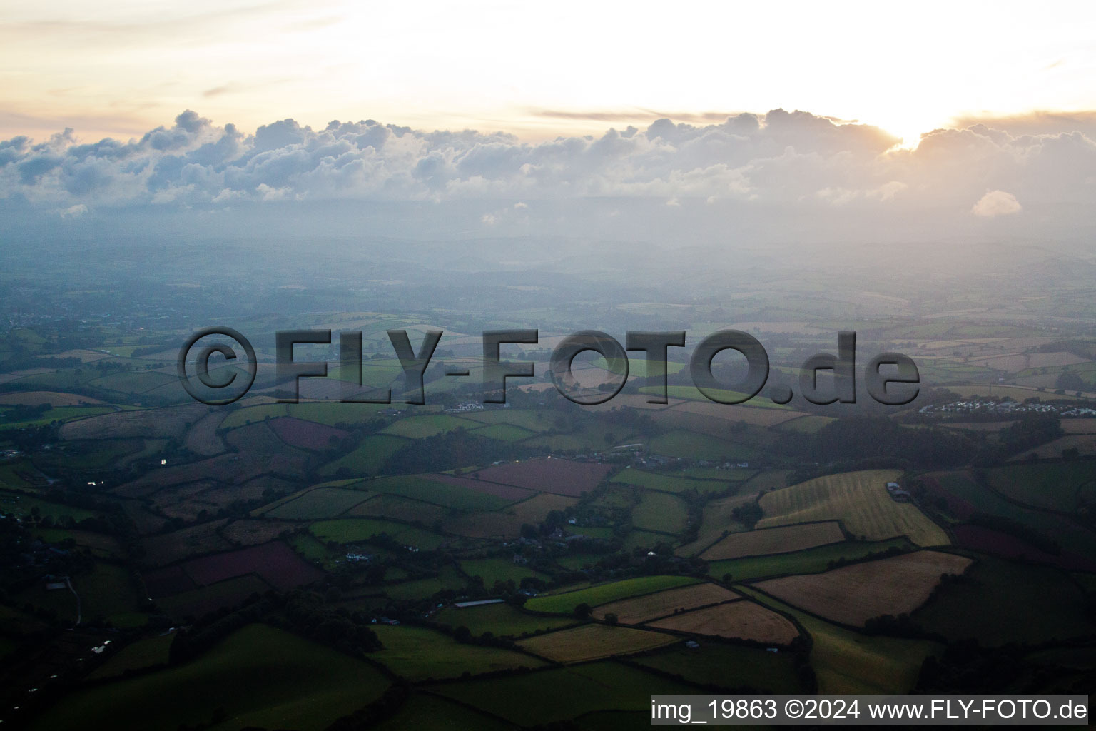 Paignton in the state England, Great Britain seen from above