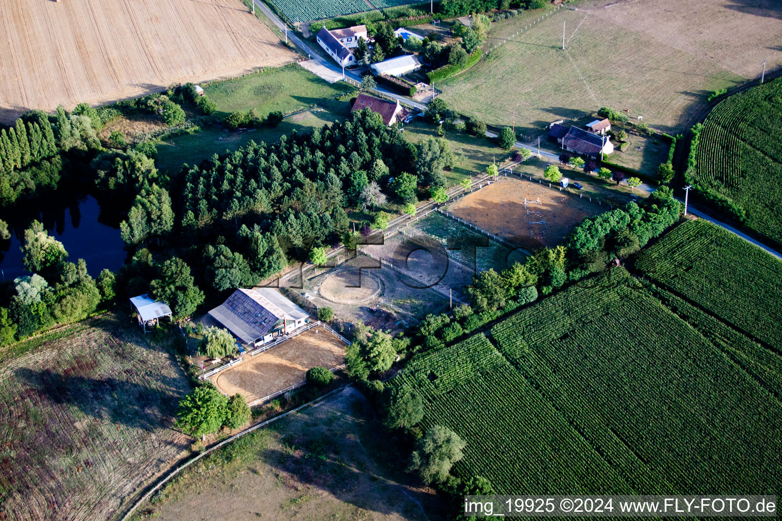 Dollon in the state Sarthe, France out of the air