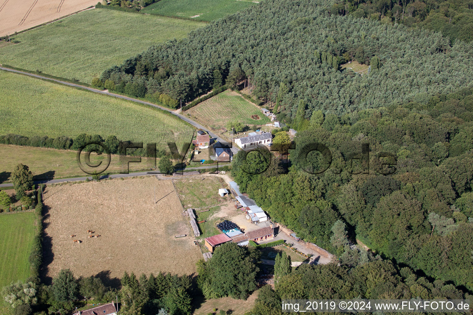 The Little Cross in Montaillé in the state Sarthe, France