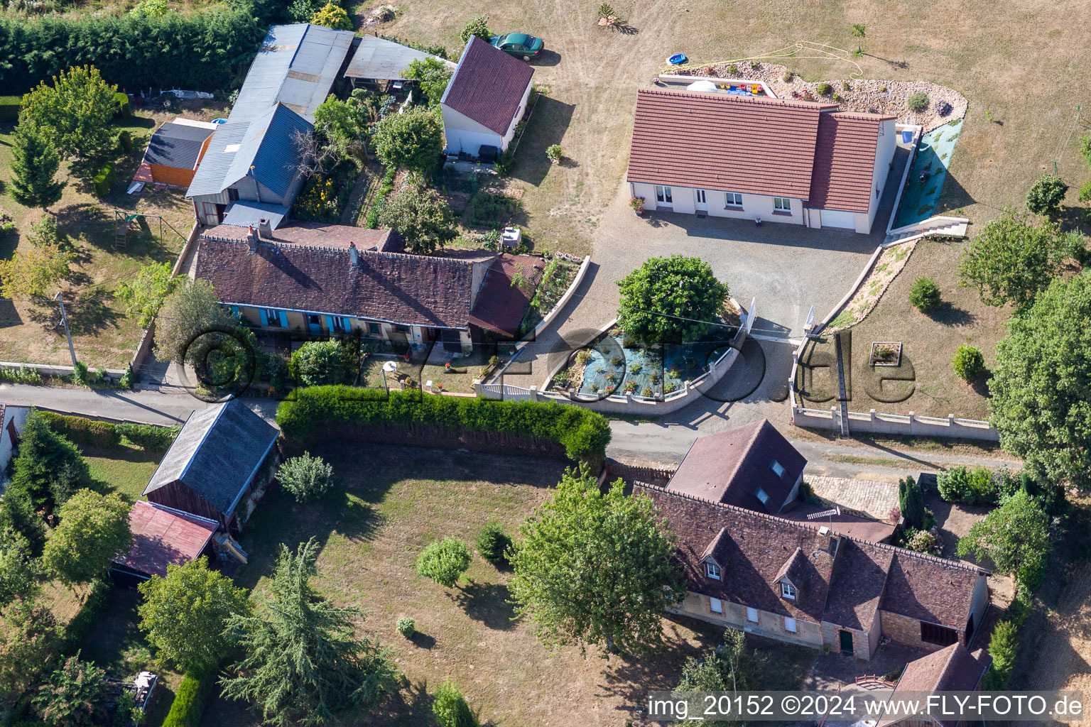 Coudrecieux in the state Sarthe, France out of the air