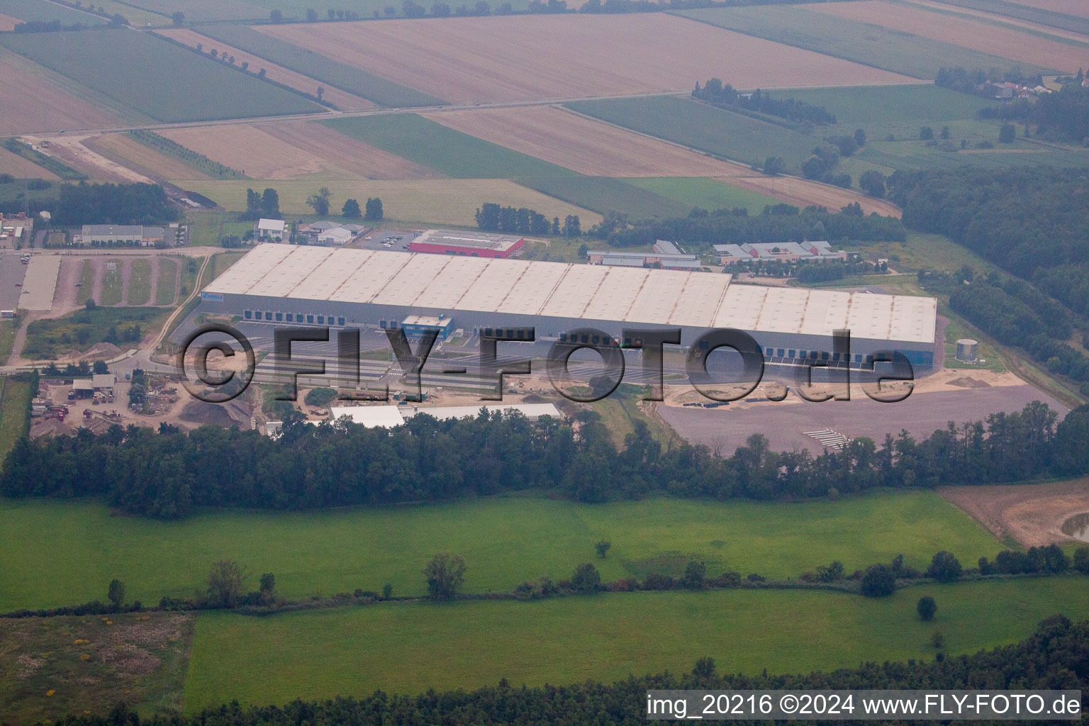 Horst Industrial Estate, Zufall Logistics Center in the district Minderslachen in Kandel in the state Rhineland-Palatinate, Germany