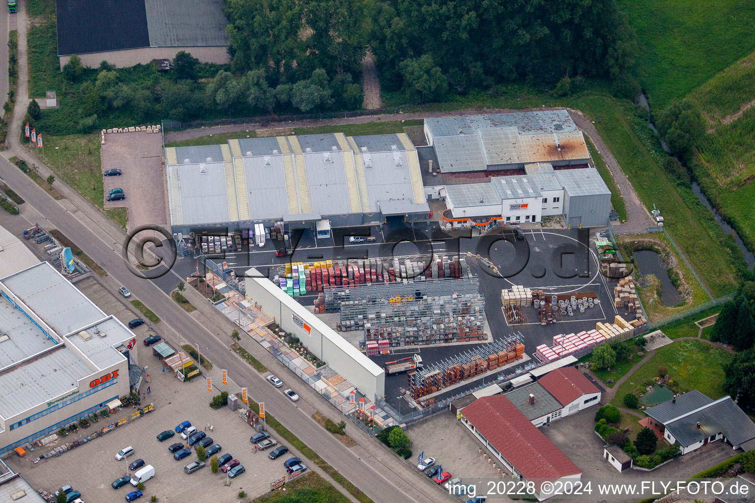 Horst Industrial Estate, Union Building Centre in the district Minderslachen in Kandel in the state Rhineland-Palatinate, Germany