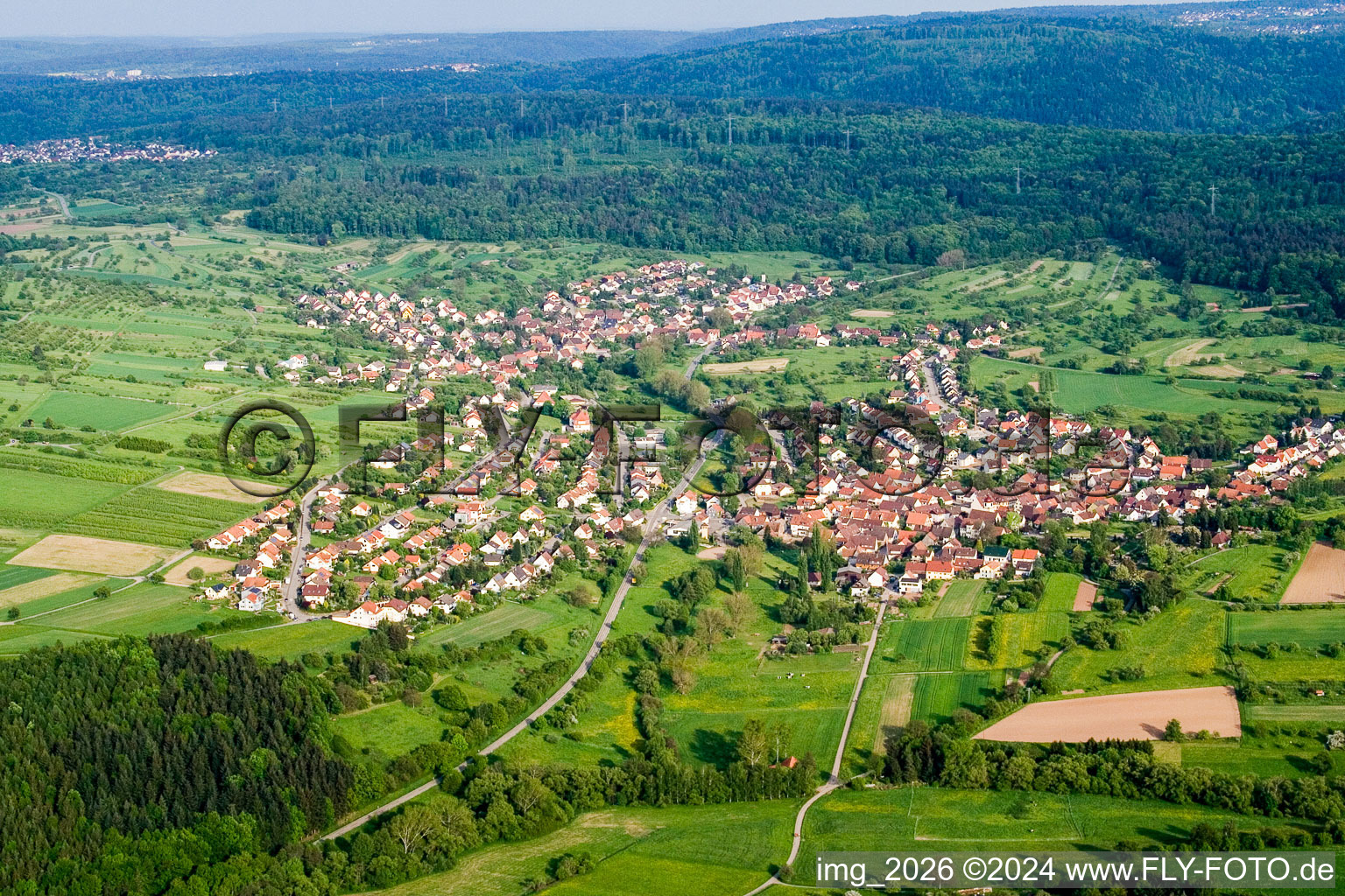 From the northwest in the district Gräfenhausen in Birkenfeld in the state Baden-Wuerttemberg, Germany