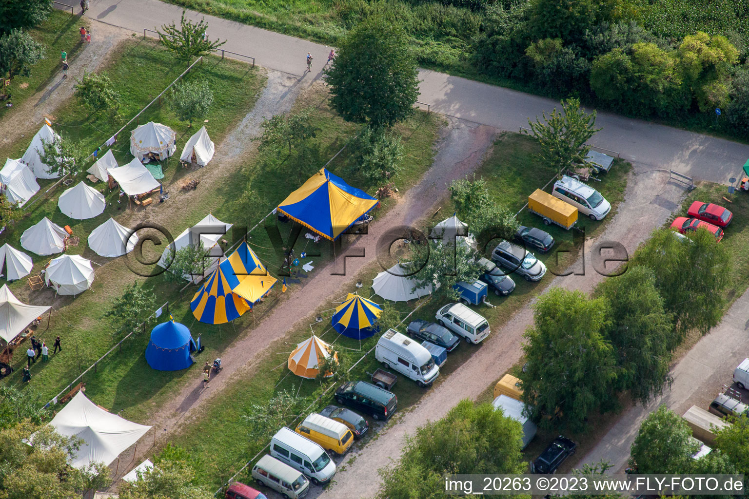 Medieval festival in Jockgrim in the state Rhineland-Palatinate, Germany