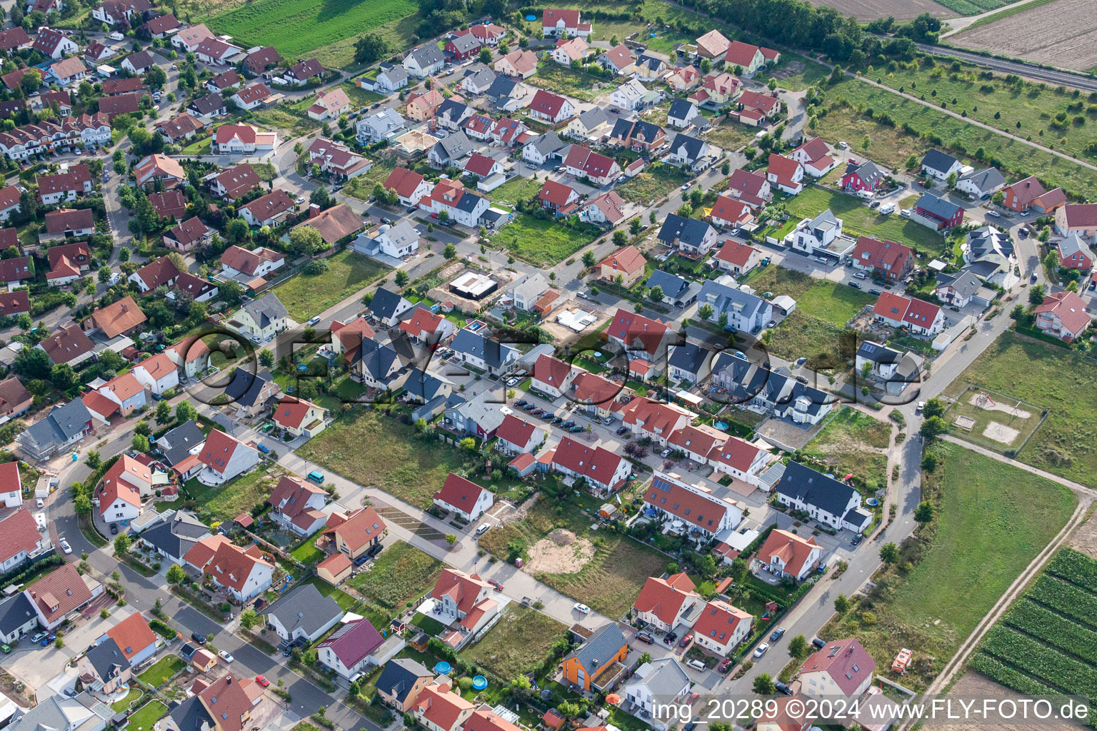 Rheinzabern in the state Rhineland-Palatinate, Germany out of the air