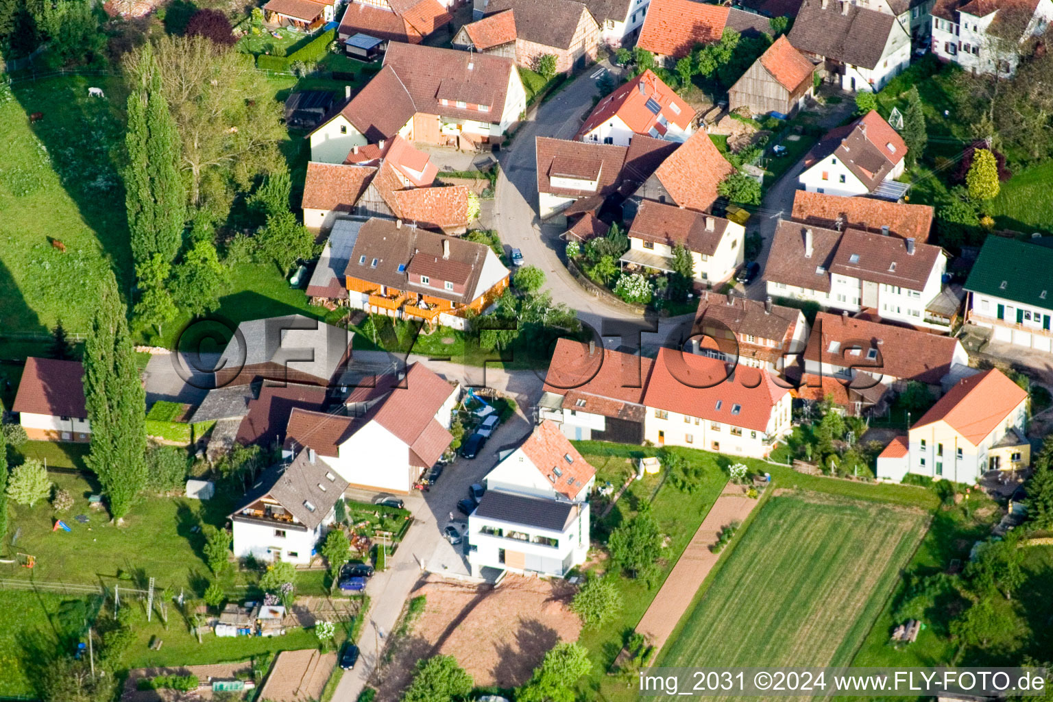 Grabenäckerweg in the district Gräfenhausen in Birkenfeld in the state Baden-Wuerttemberg, Germany