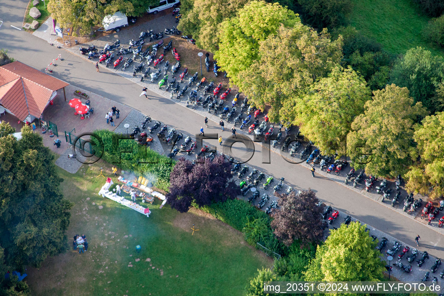 Altleiningen in the state Rhineland-Palatinate, Germany out of the air