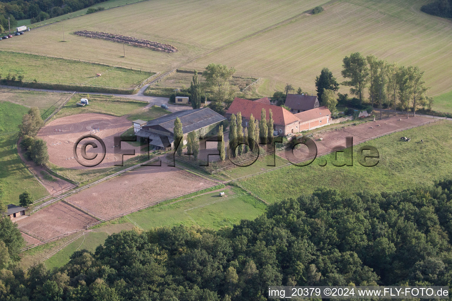 Homestead of a farm Gartenhof in the district Hoeningen in Altleiningen in the state Rhineland-Palatinate