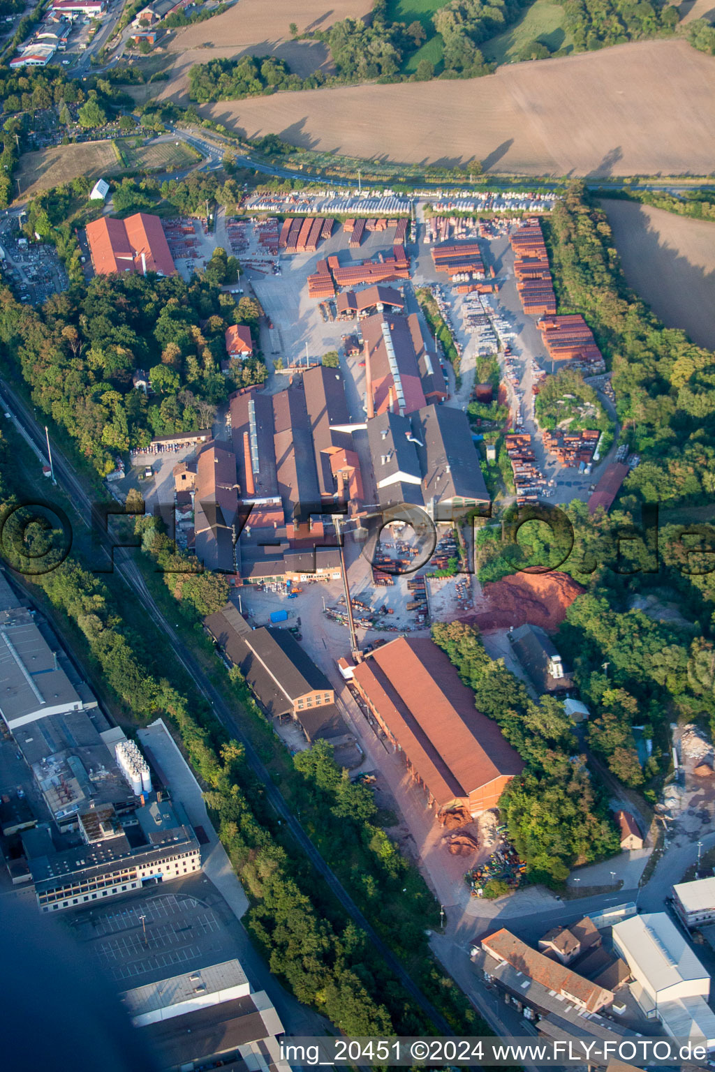 F.v. Müller roof tile works in Eisenberg in the state Rhineland-Palatinate, Germany