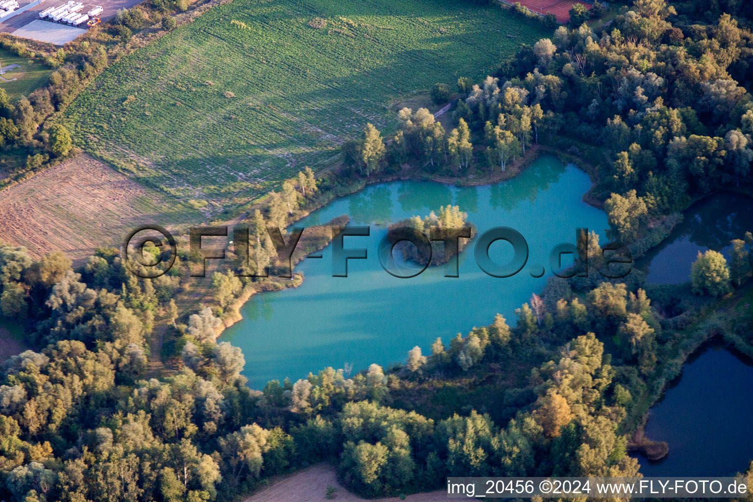 Bird's eye view of Eisenberg in the state Rhineland-Palatinate, Germany