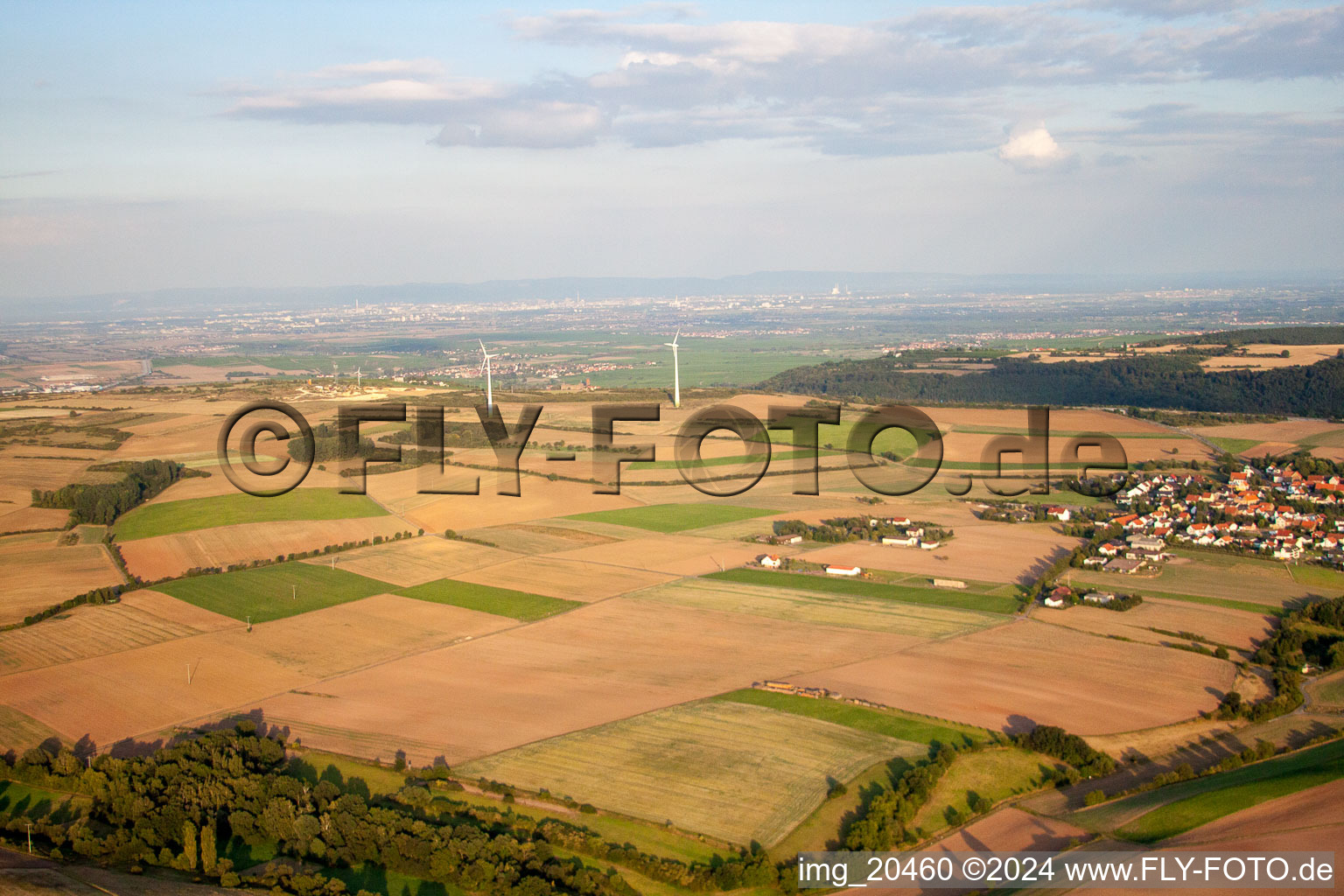 Tiefenthal in the state Rhineland-Palatinate, Germany from the drone perspective