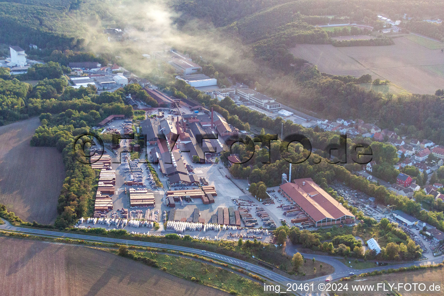 Industrial and commercial area in Eisenberg (Pfalz) in the state Rhineland-Palatinate