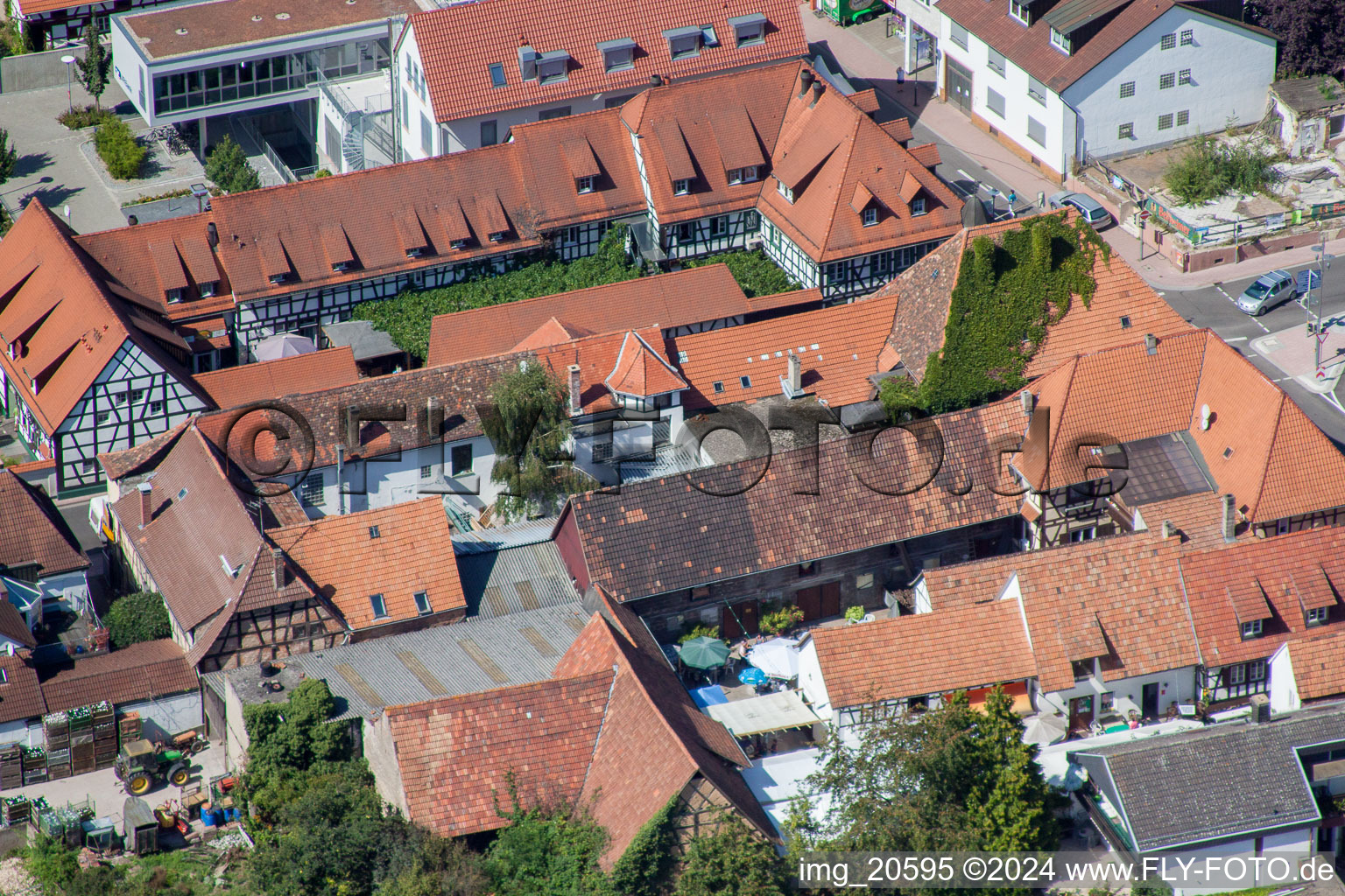 Frankenhofpassage in Kandel in the state Rhineland-Palatinate, Germany