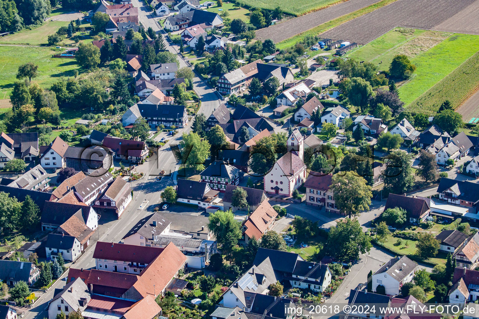 Local administration in the district Bodersweier in Kehl in the state Baden-Wuerttemberg, Germany