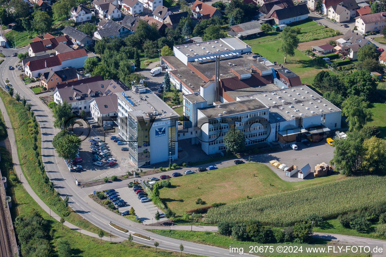 Building and production halls on the premises of the chemical manufacturers Klocke Pharma-Service in Appenweier in the state Baden-Wurttemberg