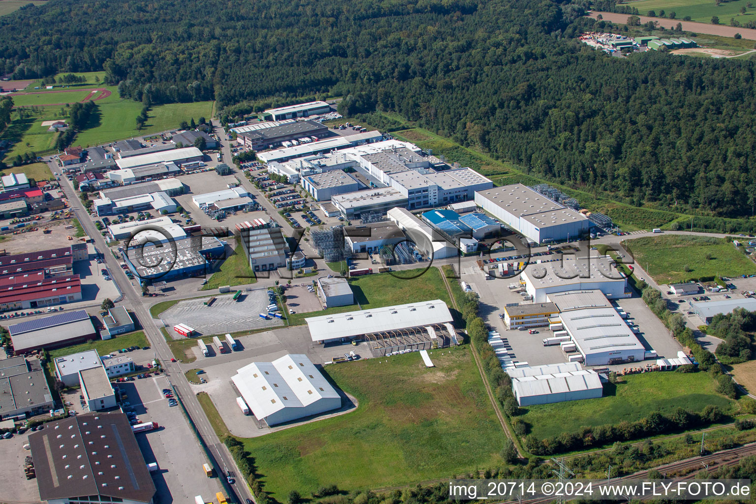 Industrial area in Appenweier in the state Baden-Wuerttemberg, Germany