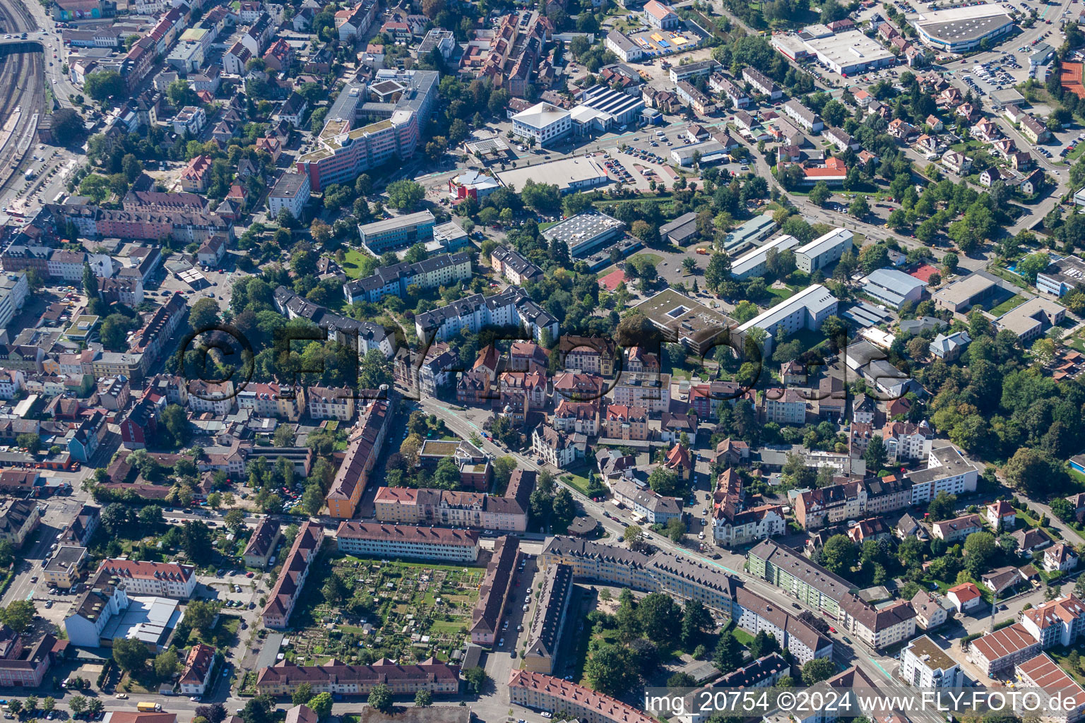 Strasbourg Street in Offenburg in the state Baden-Wuerttemberg, Germany