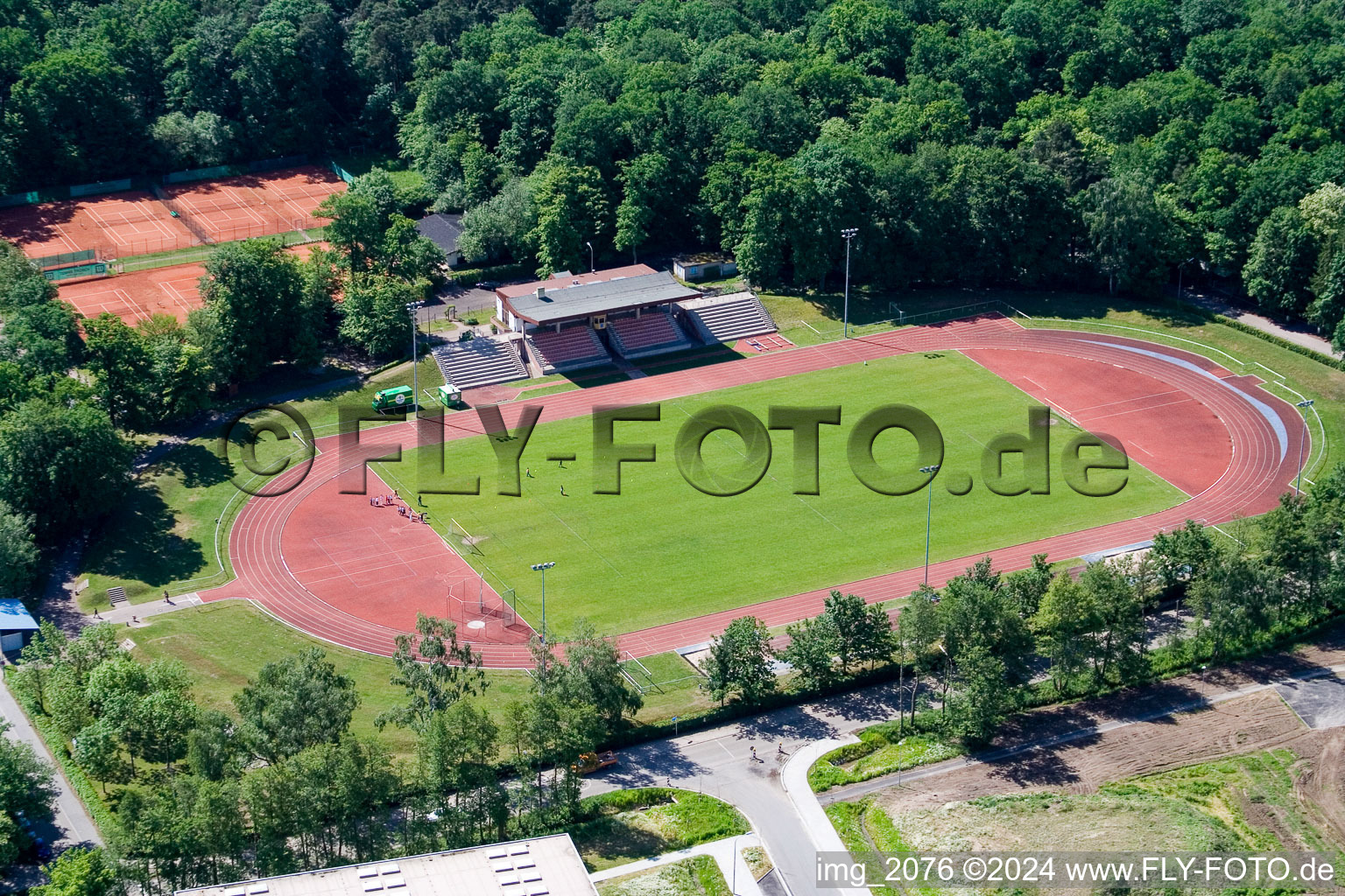 Sports field in Kandel in the state Rhineland-Palatinate, Germany