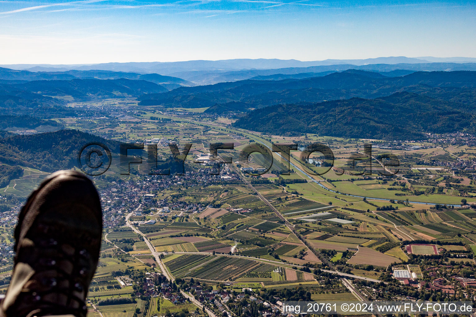 Kinzig Valley in Ortenberg in the state Baden-Wuerttemberg, Germany