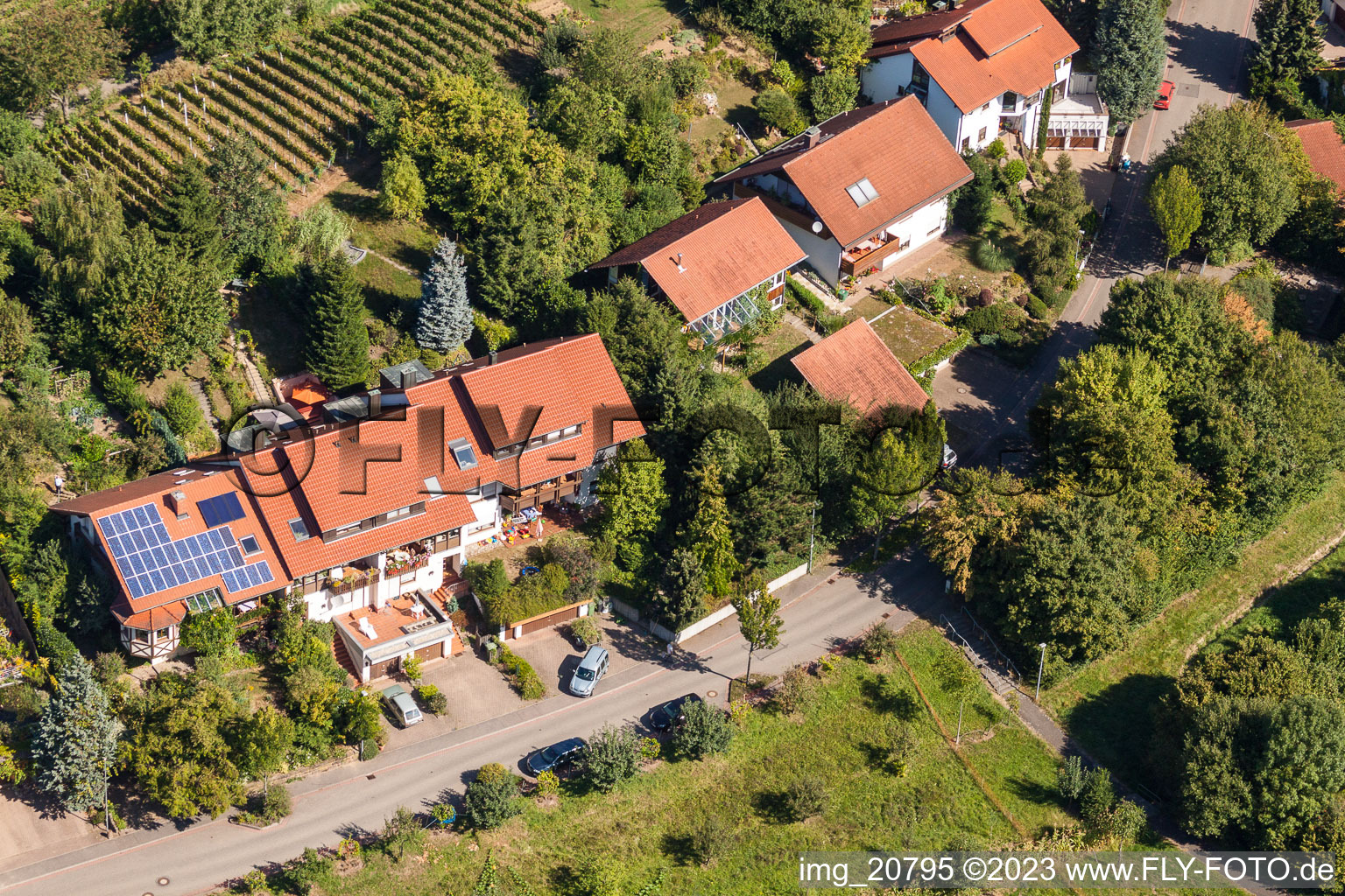 District Fessenbach in Offenburg in the state Baden-Wuerttemberg, Germany from the drone perspective