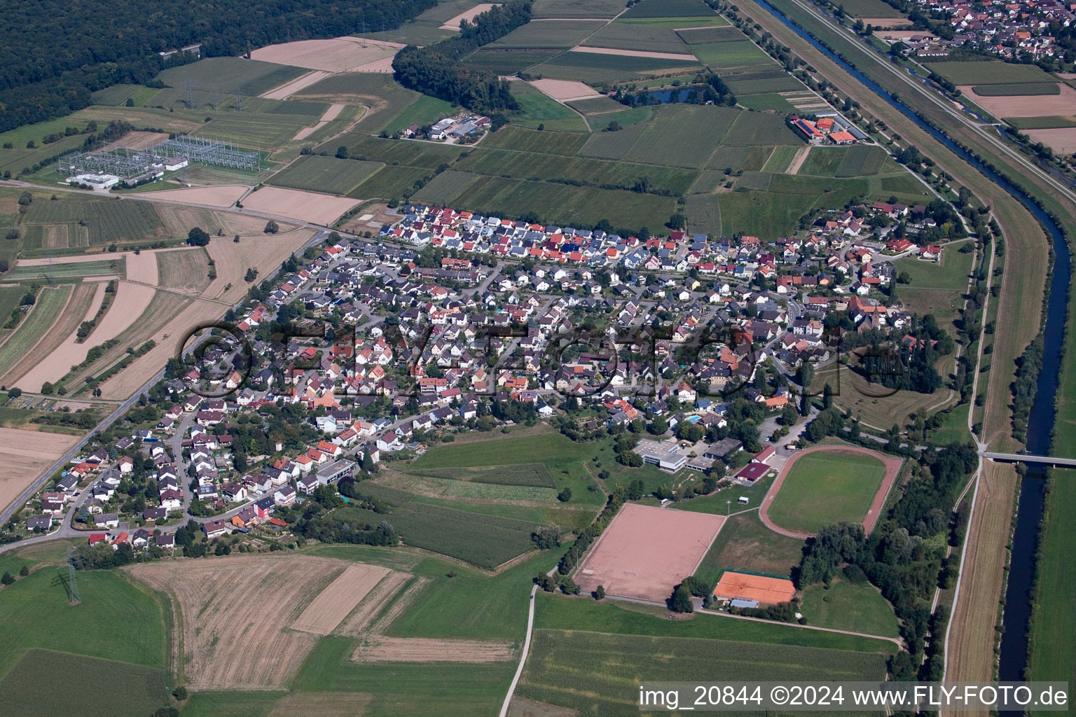 Town View of the streets and houses of the residential areas in the district Weier in Offenburg in the state Baden-Wurttemberg, Germany