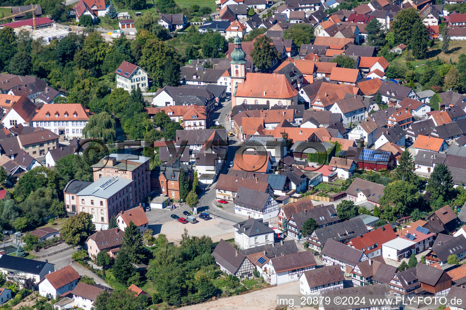 Town Hall building of the city administration Willstaett in Willstaett in the state Baden-Wurttemberg, Germany