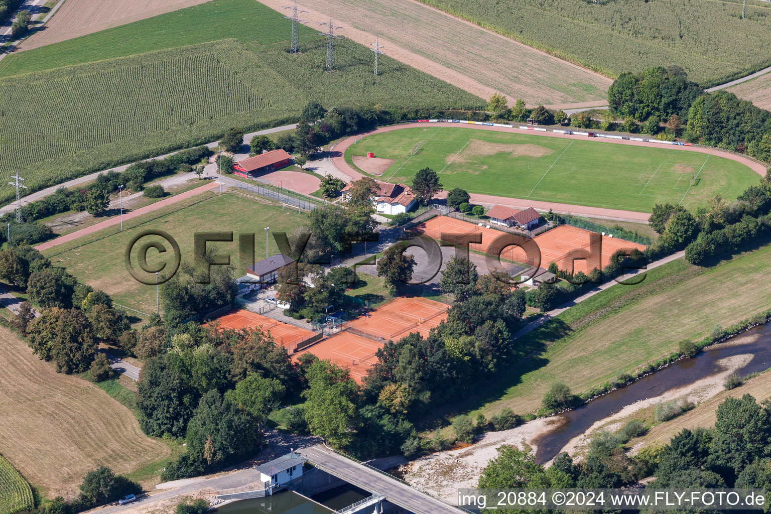 Tennis club in Willstätt in the state Baden-Wuerttemberg, Germany