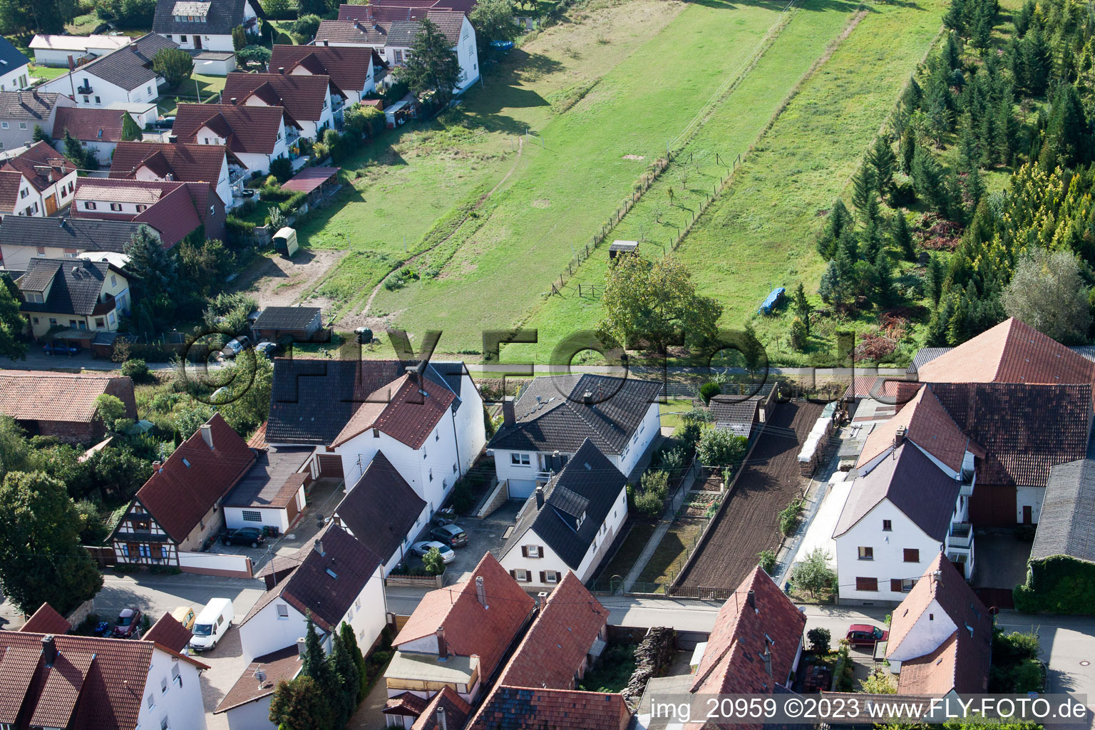 At the kiln in Freckenfeld in the state Rhineland-Palatinate, Germany seen from above