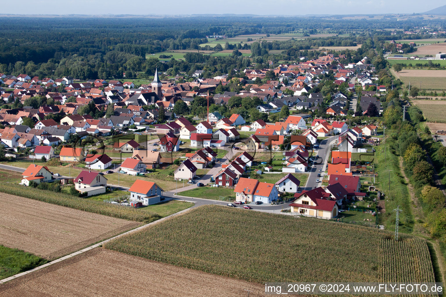 New development area NE in the district Schaidt in Wörth am Rhein in the state Rhineland-Palatinate, Germany