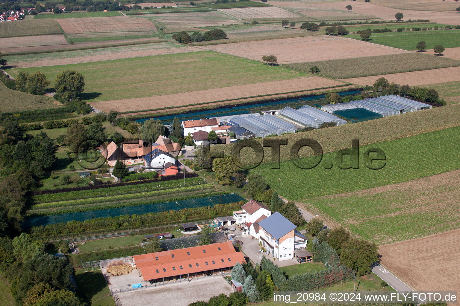 Vollmersweiler in the state Rhineland-Palatinate, Germany viewn from the air