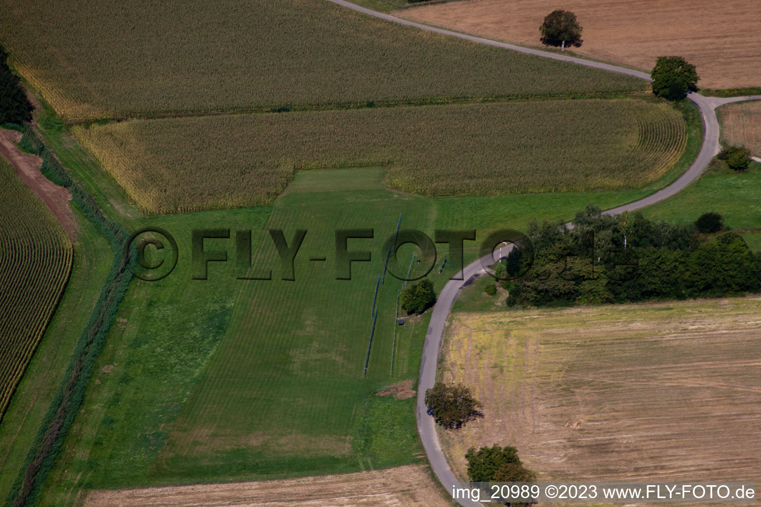 Model airfield in Oberotterbach in the state Rhineland-Palatinate, Germany