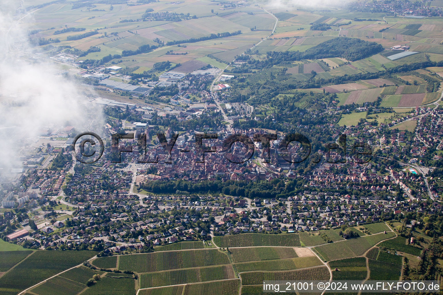 From the north in Wissembourg in the state Bas-Rhin, France