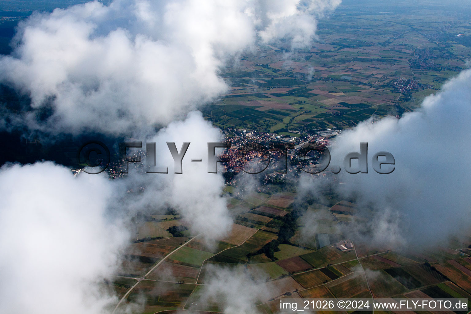 From the south in Wissembourg in the state Bas-Rhin, France