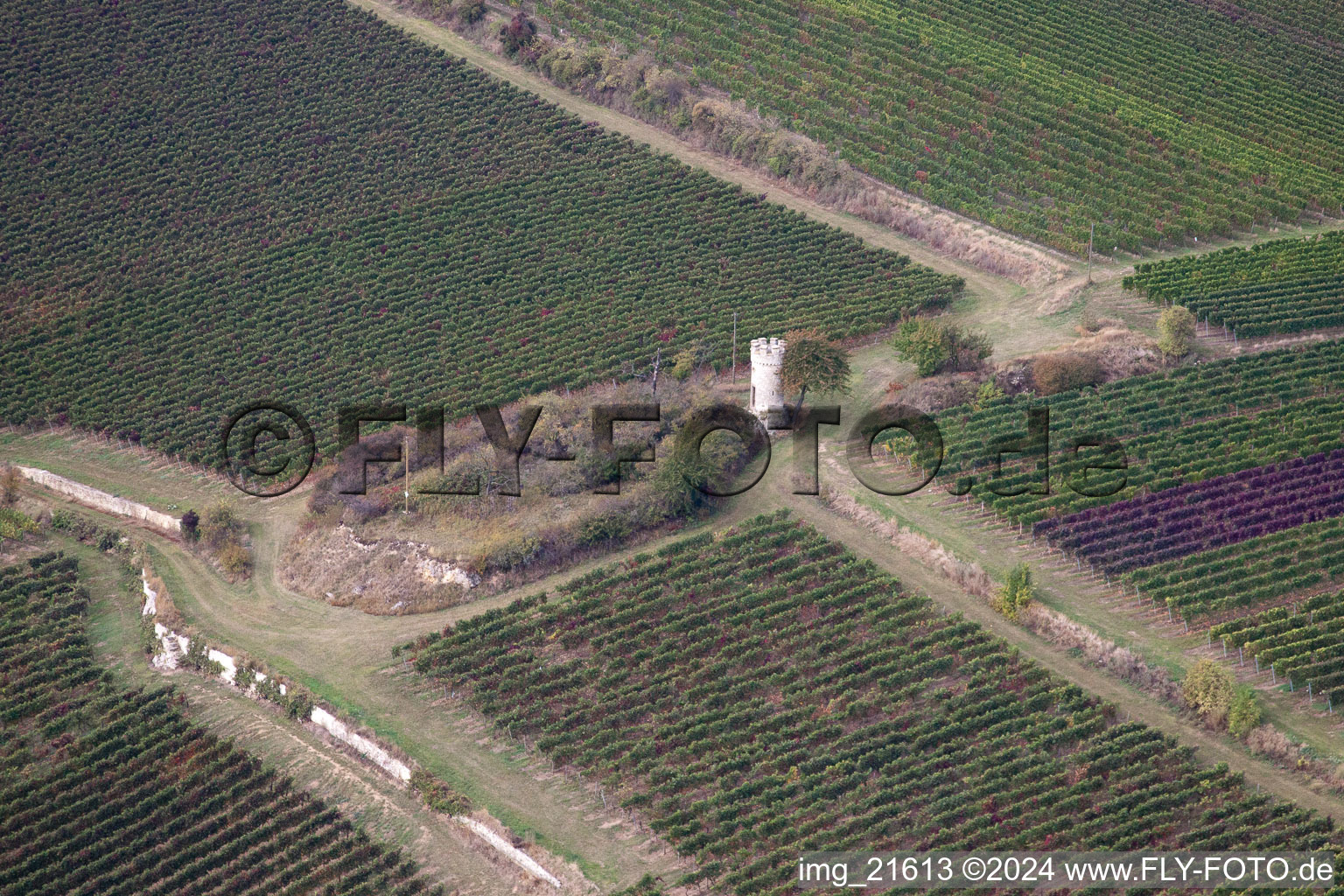 Aerial photograpy of Enzheim in the state Rhineland-Palatinate, Germany