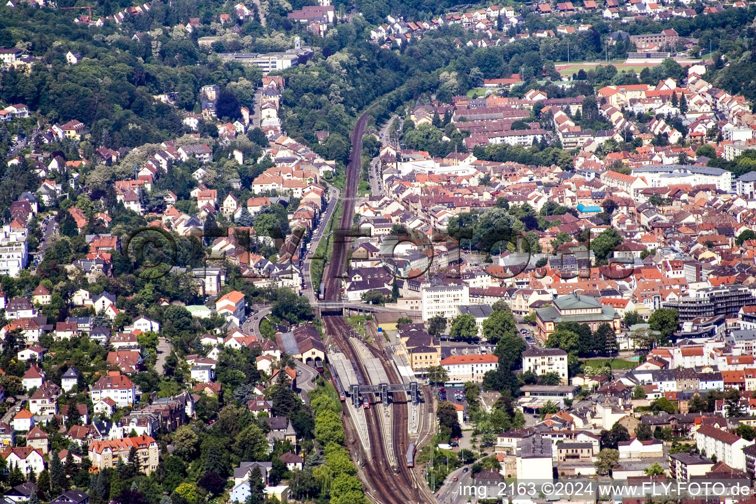 Central Station in Neustadt an der Weinstraße in the state Rhineland-Palatinate, Germany