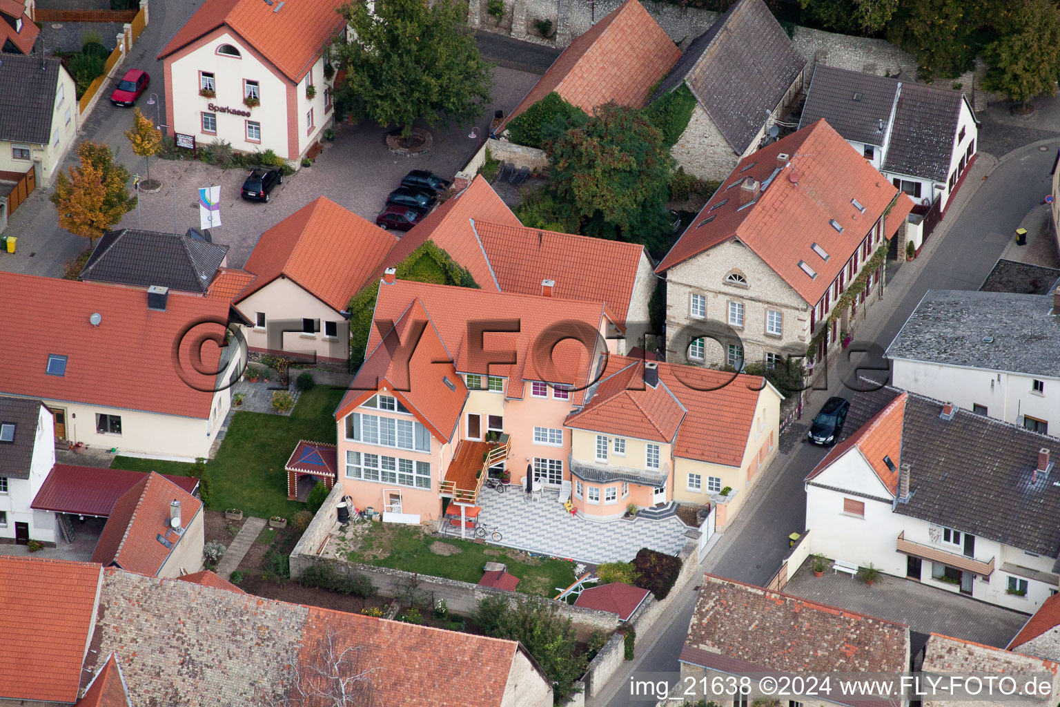 Eppelsheim in the state Rhineland-Palatinate, Germany from above