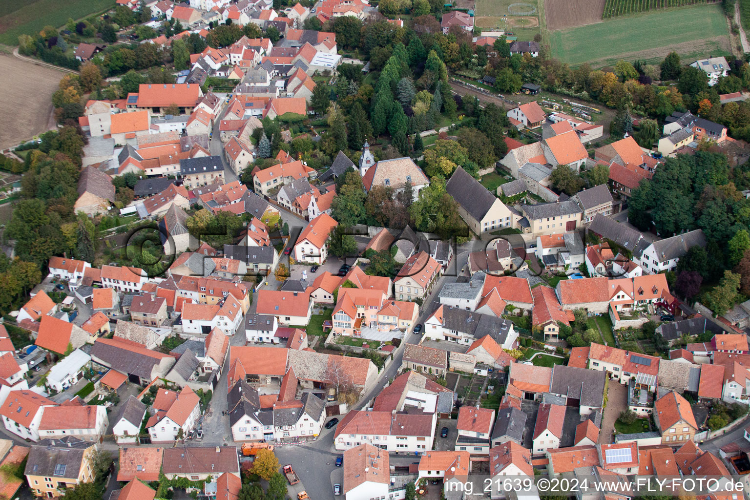 Eppelsheim in the state Rhineland-Palatinate, Germany out of the air