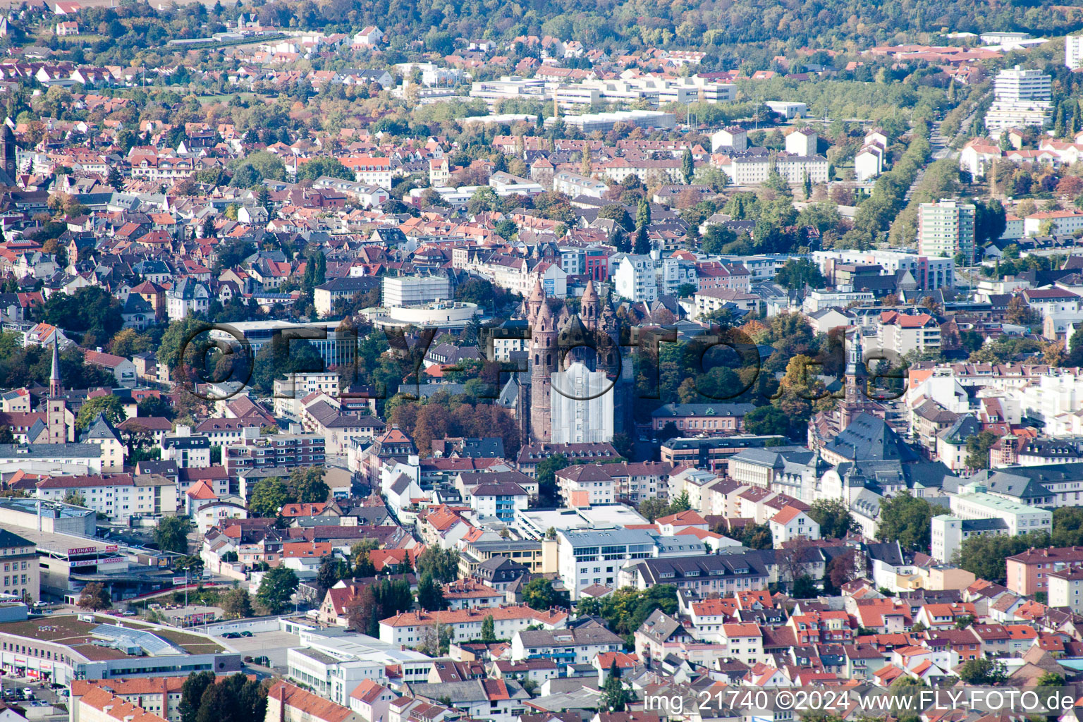 Imperial Cathedral in Worms in the state Rhineland-Palatinate, Germany